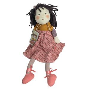 Moulin Roty Les Rosalies Rag Doll Prunelle 18" Ballerina Decor Nursery
